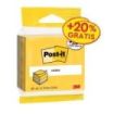 Post-It Cubo de 390 Notas Adhesivas Reposicionables - Forma Cuadrada - 76x76mm - Colores Surtidos