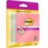 Post-It Super Sticky Cubo de 400 Notas Adhesivas Reposicionables - Colores Arcoiris - 76x76mm - Colores Surtidos