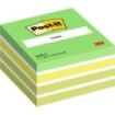 Post-It Cubo de 450 Notas Adhesivas Reposicionables - Forma Cuadrada - 76x76mm - Colores Surtidos
