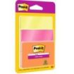 Post-It Super Sticky Pack de 3 Blocs de 45 Notas Adhesivas Reposicionables - Forma Cuadrada - Colores Surtidos