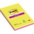 Post-It Super Sticky Pack de 2 Blocs de 45 Notas Adhesivas Reposicionables - Forma Rectangular - 203x127mm - Colores Surtidos