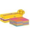 Post-It Super Sticky Pack de 24 Blocs de 90 Notas Adhesivas Reposicionables - 76x76mm - Promocion 21 Blocs + 3 Gratis - Colores Surtidos