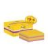 Post-It Super Sticky Pack de 24 Blocs de 90 Notas Adhesivas Reposicionables - 47.6x47.6mm - Promocion 18 Blocs + 6 Gratis - Colores Surtidos