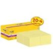 Post-It Super Sticky Pack de 24 Blocs de 90 Notas Adhesivas Reposicionables - 76x76mm - Promocion 20 Blocs + 4 Gratis - Paquete de Carton - Color Amarillo Claro