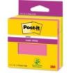 Post-It Super Sticky Pack de 3 Blocs de 45 Notas Adhesivas Reposicionables - 76x76mm - 100% PEFC - Colores Surtidos
