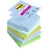 Post-It Super Sticky Pack de 5 Blocs de 90 Notas Adhesivas Reposicionables - Forma Cuadrada - 76x76mm - en Zig-Zag - Colores Surtidos