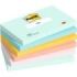 Post-It Pack de 6 Blocs de 100 Notas Adhesivas Reposicionables - Forma Rectangular - 76x127mm - Colores Surtidos