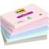 Post-It Super Sticky Pack de 6 Blocs de 90 Notas Adhesivas Reposicionables - Forma Rectangular - 127x76mm - Colores Surtidos