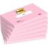 Post-It Pack de 6 Blocs de 100 Notas Adhesivas Reposicionables - Forma Rectangular - 76x127mm - Color Rosa