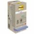 Post-It Pack de 16 Blocs de 100 Notas Adhesivas Recicladas - Forma Cuadrada - 76x76mm - Colores Surtidos