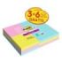 Post-It Super Sticky Pack de 9 Blocs de 90 Notas Adhesivas Reposicionables Coleccion Cosmic - 3 Blocs con Lineas + 6 Estandar - Colores Surtidos