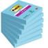 Post-It Super Sticky Pack de 6 Blocs de 90 Notas Adhesivas Reposicionables - Forma Cuadrada - 76x76mm - Color Azul