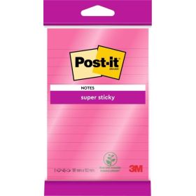 Post-It Super Sticky Bloc de 45 Notas Adhesivas Reposicionables - Forma Rectangular - 101x152mm - Color Rosa