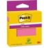 Post-It Super Sticky Bloc de 90 Notas Adhesivas Reposicionables - 76x76mm - 100% PEFC - Color Rosa