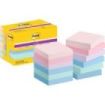 Post-It Super Sticky Pack de 12 Blocs de 90 Notas Adhesivas Reposicionables - Forma Cuadrada - 47.6x47.6mm - Colores Surtidos