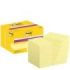 Post-It Super Sticky Pack de 12 Blocs de 90 Notas Adhesivas Reposicionables - 51x76mm - Paquete de Carton - 100% PEFC - Color Amarillo Claro