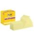 Post-It Super Sticky Pack de 12 Blocs de 90 Notas Adhesivas Reposicionables - Forma Rectangular - 76x127mm - en Zig-Zag - Color Amarillo Claro