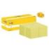 Post-It Pack de 24 Blocs de 100 Notas Adhesivas Reposicionables - Forma Cuadrada - 76x76mm - Color Amarillo Claro