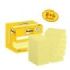 Post-It Pack de 12 Blocs de 100 Notas Adhesivas Reposicionables - Forma Rectangular - 38x51mm - Color Amarillo Claro