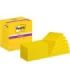 Post-It Super Sticky Pack de 12 Blocs de 90 Notas Adhesivas Reposicionables Colores Ultra - 76x127mm - Color Amarillo