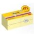 Post-It Super Sticky Pack de 4 Cubos de 270 Notas Adhesivas Reposicionables - Forma Cuadrada - Color Amarillo Claro