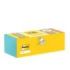 Post-It Pack de 24 Blocs de 100 Notas Adhesivas Reposicionables - 76x76mm - 100% PEFC - Colores Surtidos