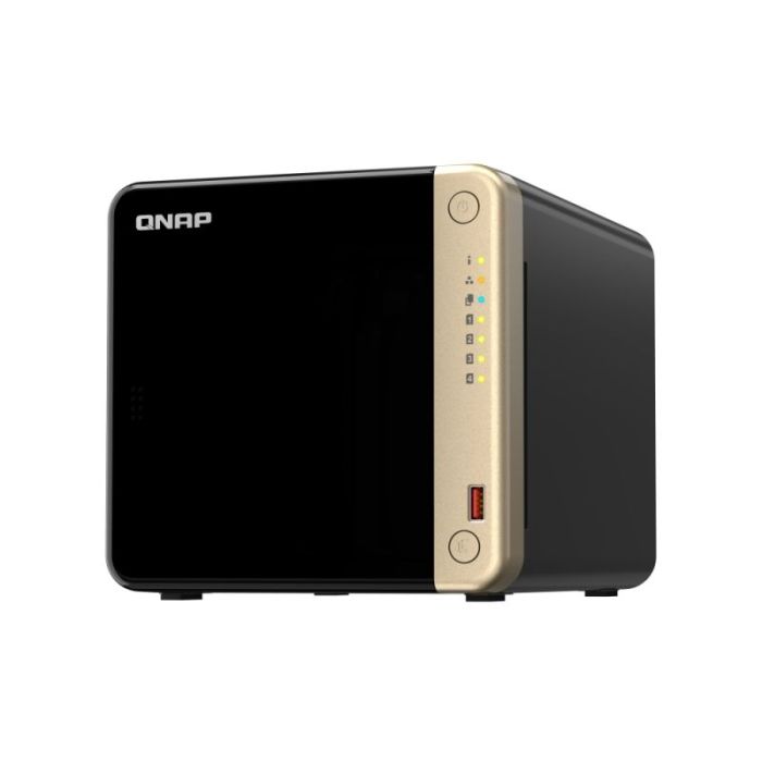 QNAP TS-464-8G NAS Torre Procesador Intel Celeron N5095 - Memoria 8GB - 4 Bahias 2.5", 3.5", M.2 - USB, HDMI, Ventilador 120mm