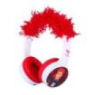 Redlox by Chuster Tuber Auriculares Bluetooth 5.3 con Pelo - Altavoz 30mm - Bateria 200mAh - Autonomia hasta 24h - Alcance 10m - 32Ohm - Sensibilidad 82dB - Color Blanco y Rojo