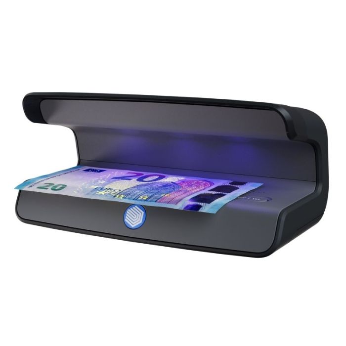 Safescan 75 LED Detector de Billetes Falsos UV - Reflector Integrado - Apto para Pasaportes, Documentos de Identificacion y Tarjetas de Credito
