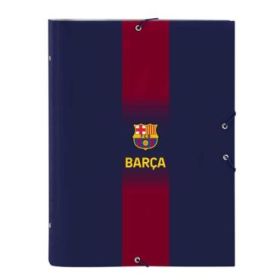 Safta F.C.Barcelona Carpeta Clasificadora - Tapas Duras Forradas - Cierre con Gomas Elasticas - Formato Folio - 26x33.5x4cm - Color Rojo y Azul