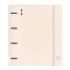 Safta Carpeta de 4 Anillas - PP Foam - Anillas de 35mm - Incluye 100 Hojas A4 - 27x32x4cm - Color Beige