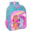Safta My Little Pony "Magic" Mochila Infantil - Adaptable a Carro - Asa de Mano - Bolsillos Laterales - 33x42x14cm - Color Rosa/Azul