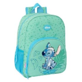 Safta Stitch Aloha Mochila - Adaptable a Carro - Asa de Mano - 33x42x14cm - Color Verde