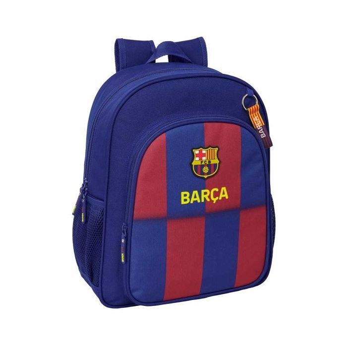 Safta F.C.Barcelona Mochila Infantil de 15L - Adaptable a Carro - 2 Compartimentos - Portabotellas - 32x38x12cm - Color Rojo y Azul