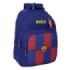 Safta F.C.Barcelona Mochila Escolar de 20L - Adaptable a Carro - 3 Compartimentos - Portabotellas - 32x42x15cm - Color Rojo y Azul