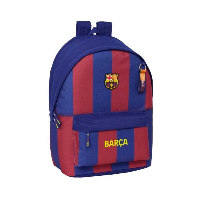 Safta F.C.Barcelona Mochila Antirrobo para Portatil hasta 15.6" - Bolsillo para Tablet hasta 11" - USB Integrado - Cremallera con Doble Tirador - 31x44x18cm - Color Rojo y Azul