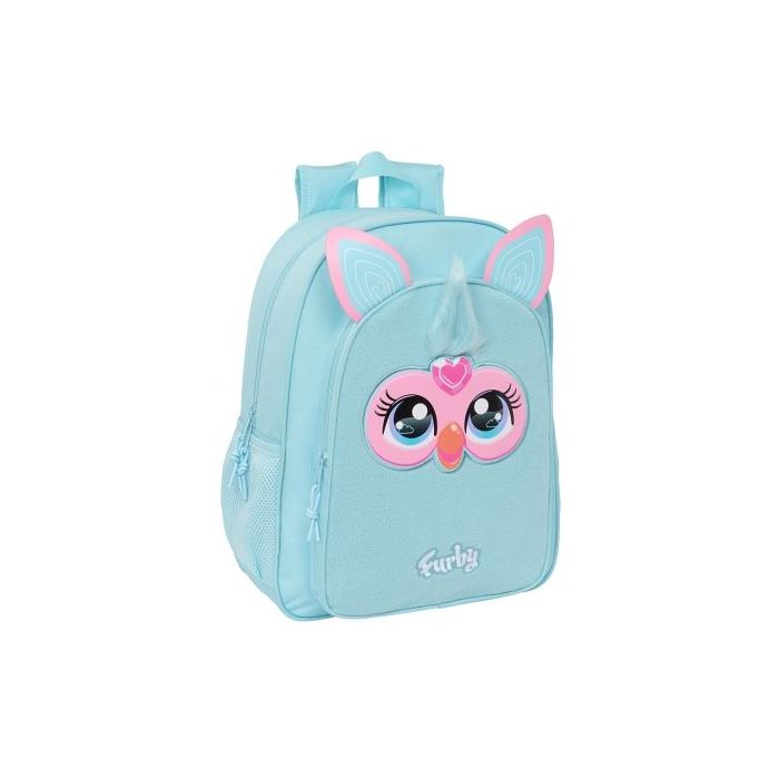 Safta Furby Mochila Infantil - Adaptable a Carro - Asa de Mano - Bolsillos Laterales - 33x42x14cm - Color Azul