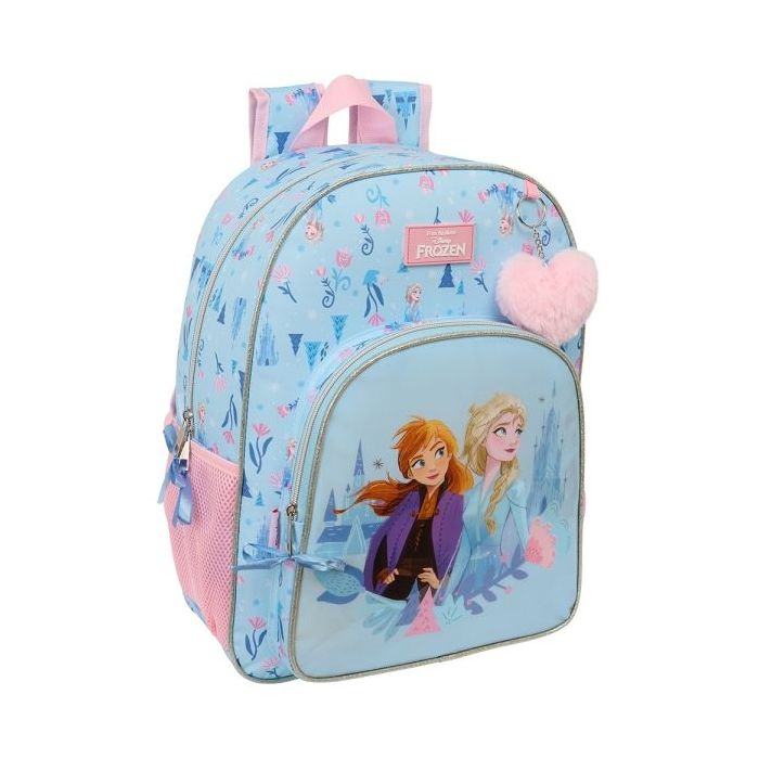 Safta Frozen "Ice Magic" Mochila - Adaptable a Carro - Asa de Mano - 33x42x14cm - Color Azul