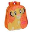Safta el Rey Leon Mochila 3D de 8.64L - Portabotellas - Tarjeta de Identificacion Personal - Hombreras Acolchadas - 27x33x10cm - Color Naranja
