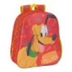 Safta Pluto Mochila 3D de 8.64L - Portabotellas - Tarjeta de Identificacion Personal - Hombreras Acolchadas - 27x33x10cm - Color Rojo
