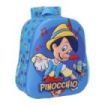 Safta Pinocho Mochila 3D de 8.64L - Portabotellas - Tarjeta de Identificacion Personal - Hombreras Acolchadas - 27x33x10cm - Color Azul