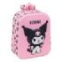 Safta Kuromi Mochila Guarderia 3D de 6L - Asa de Mano Superior - Asas Regulables y Acolchadas - Cierre de Cremallera - 22x27x10cm - Color Rosa Pastel