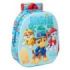 Safta Patrulla Canina Mochila 3D de 8.64L - Portabotellas - Tarjeta de Identificacion Personal - Hombreras Acolchadas - 27x33x10cm - Color Rojo y Azul