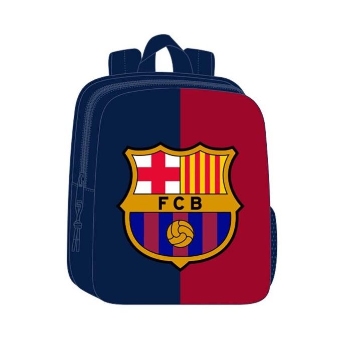 Safta F.C.Barcelona Mochila Guarderia 3D de 6L - Asa de Mano Superior - Asas Regulables y Acolchadas - Cierre de Cremallera - 22x27x10cm - Color Rojo y Azul