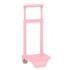 Safta Carro Guarderia Portamochilas - Sujecion Universal - Para Mochilas de hasta 22x10x27cm - Medidas Abierto 18x16x54cm - Color Rosa Palo