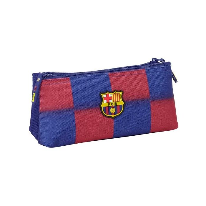 Safta F.C.Barcelona Portatodo de 2L - 2 Compartimentos - Cierre de Cremallera - 22x10x8cm - Color Rojo y Azul