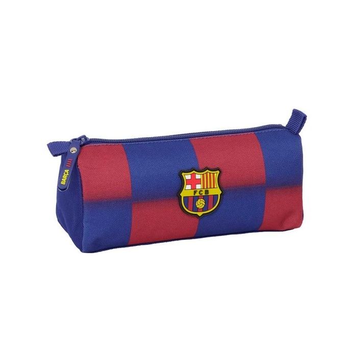 Safta F.C.Barcelona Estuche Portatodo de 1.2L - 1 Compartimento - Cierre con Cremallera - 21x8x7cm - Color Rojo y Azul