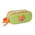 Safta Tiger Estuche Portatodo 3D de 1L - 2 Compartimentos - Cierre de Cremallera - Asa de Mano - 21x8x6cm - Color Verde Claro