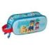 Safta Patrulla Canina Estuche Portatodo 3D de 1L - 2 Compartimentos - Cierre de Cremallera - Asa de Mano - 21x8x6cm - Color Rojo y Azul