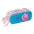 Safta Peppa Pig Estuche Portatodo 3D de 1L - 2 Compartimentos - Cierre de Cremallera - Asa de Mano - 21x8x6cm - Color Blanco y Azul